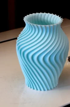 Spiral Vase Small - Ice Blue Color