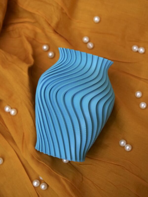 Spiral Vase Small - Sky Blue Color
